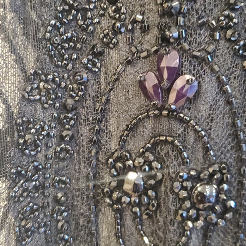 SLP Embellished Tulle Paneled Lace Jumpsuit - Picture 7 of 11
